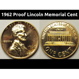 1962 Proof Lincoln Memorial...