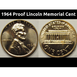 1964 Proof Lincoln Memorial...