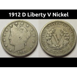 1912 D Liberty V Nickel -...