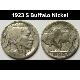1923 S Buffalo Nickel -...