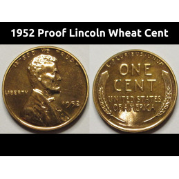 1952 Proof Lincoln Wheat...