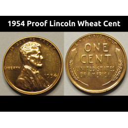1954 Proof Lincoln Wheat...