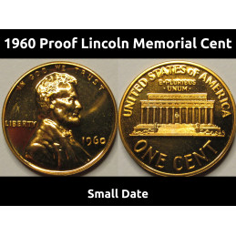 1960 Proof Lincoln Memorial...