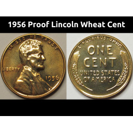 1956 Proof Lincoln Wheat...