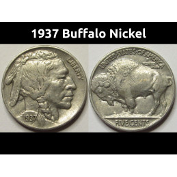 1937 Buffalo Nickel -...