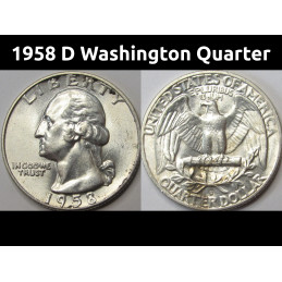 1958 D Washington Quarter -...