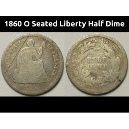 1860 O Seated Liberty Half...