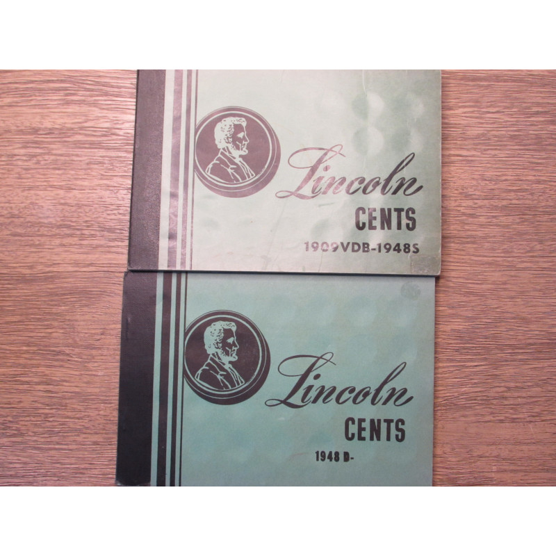 Set of 2 Meghrig Coin Albums for Lincoln Wheat Cents - 1909-1958