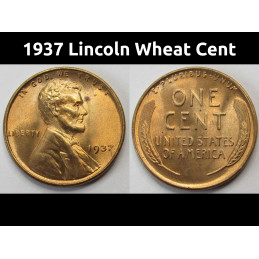 1937 Lincoln Wheat Cent -...
