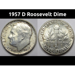 1957 D Roosevelt Dime -...