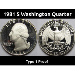 1981 S Washington Quarter -...