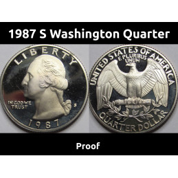 1987 S Washington Quarter -...