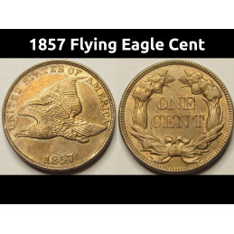1857 Flying Eagle Cent -...
