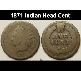 1871 Indian Head Cent - low...