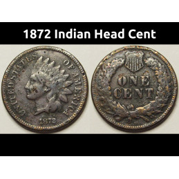 1872 Indian Head Cent -...