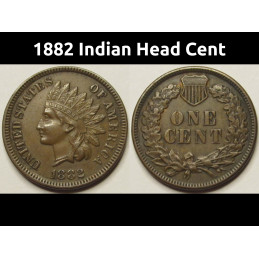1882 Indian Head Cent -...