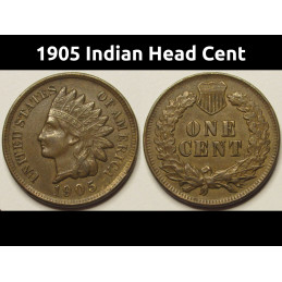 1905 Indian Head Cent -...