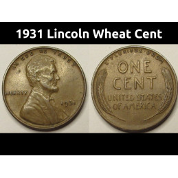 1931 Lincoln Wheat Cent -...