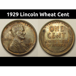 1929 Lincoln Wheat Cent -...