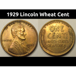 1929 Lincoln Wheat Cent -...