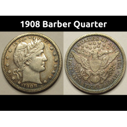 1908 Barber Quarter -...