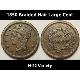 1850 Braided Hair Large...