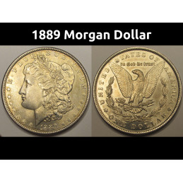 1889 Morgan Dollar - toned...