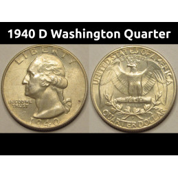 1940 D Washington Quarter -...