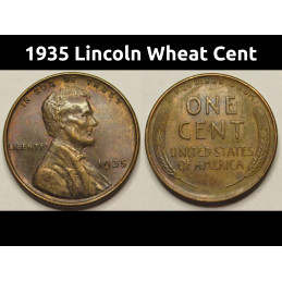 1935 Lincoln Wheat Cent -...