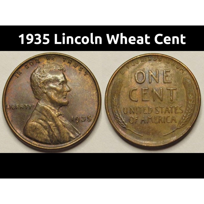 1935 Lincoln Wheat Cent - nicer condition antique penny