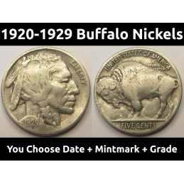 Buffalo Nickels - 1920 to...