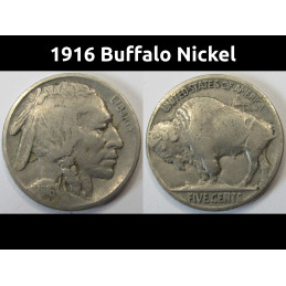 1916 Buffalo Nickel -...