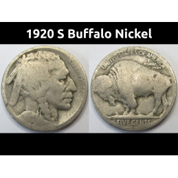 1920 S Buffalo Nickel - old...