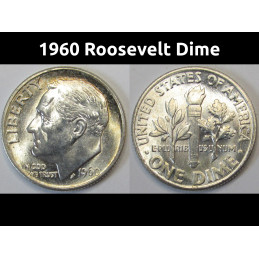 1960 Roosevelt Dime - toned...