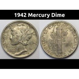 1942 Mercury Dime - antique...