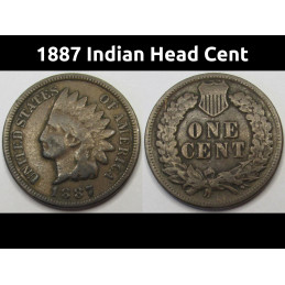 1887 Indian Head Cent -...