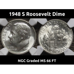1948 S Roosevelt Dime - NGC...