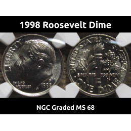 1998 Roosevelt Dime - NGC...