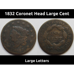 1832 Coronet Head Large...