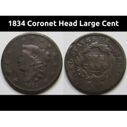 1834 Coronet Head Large...