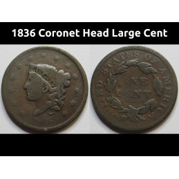 1836 Coronet Head Large...