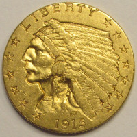 2.5 Dollar Indian Gold